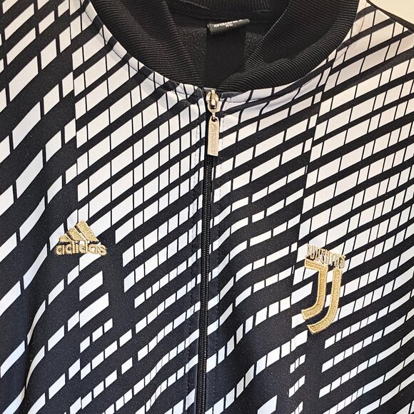 Adidas Tracksuit (Top and Bottom) Zip-Front Bomber-style Jacket w/Zip Pockets - Picture 2 of 14